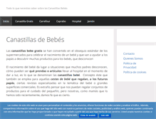 Tablet Screenshot of canastillasbebe.net